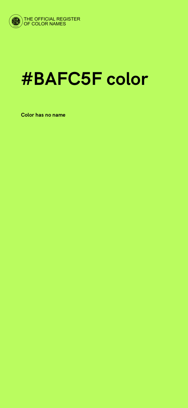 #BAFC5F color image
