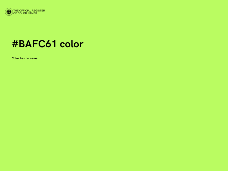 #BAFC61 color image