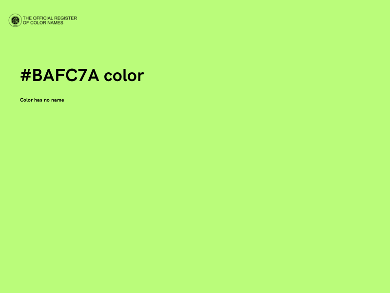 #BAFC7A color image