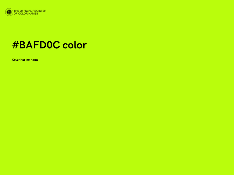 #BAFD0C color image