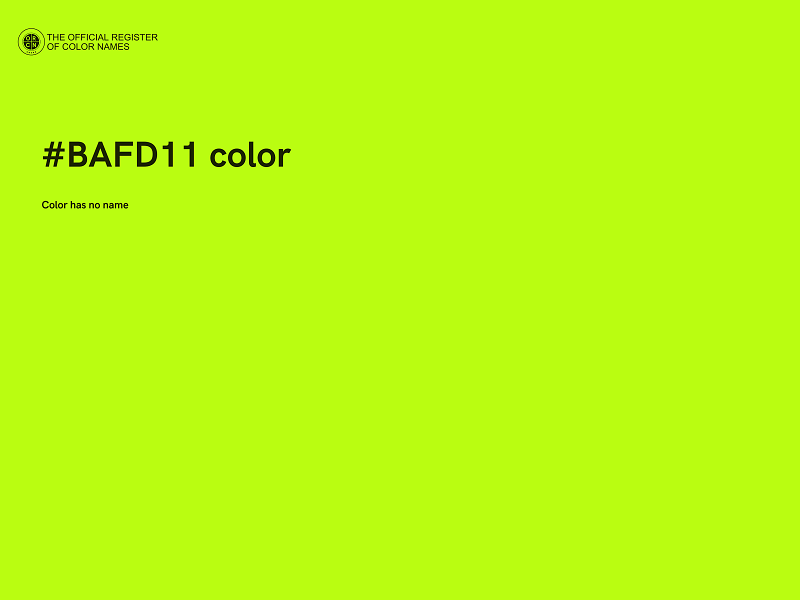 #BAFD11 color image