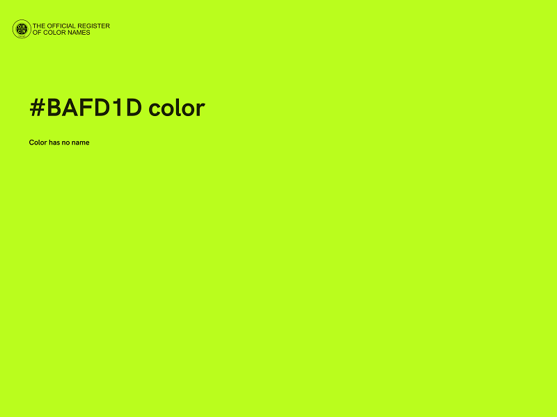 #BAFD1D color image