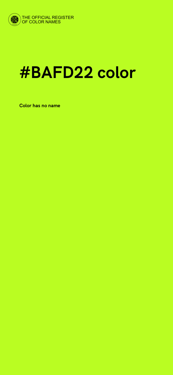 #BAFD22 color image