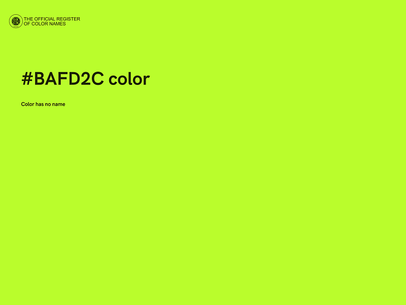 #BAFD2C color image