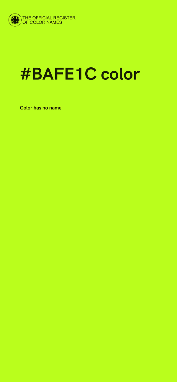 #BAFE1C color image