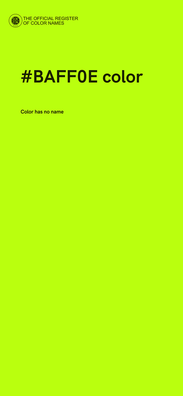 #BAFF0E color image