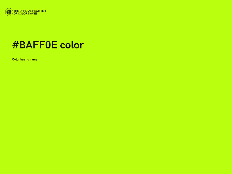 #BAFF0E color image