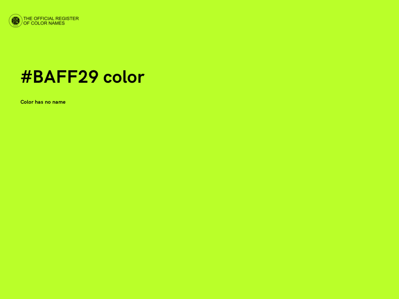 #BAFF29 color image