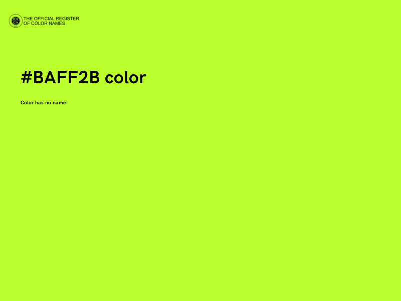 #BAFF2B color image