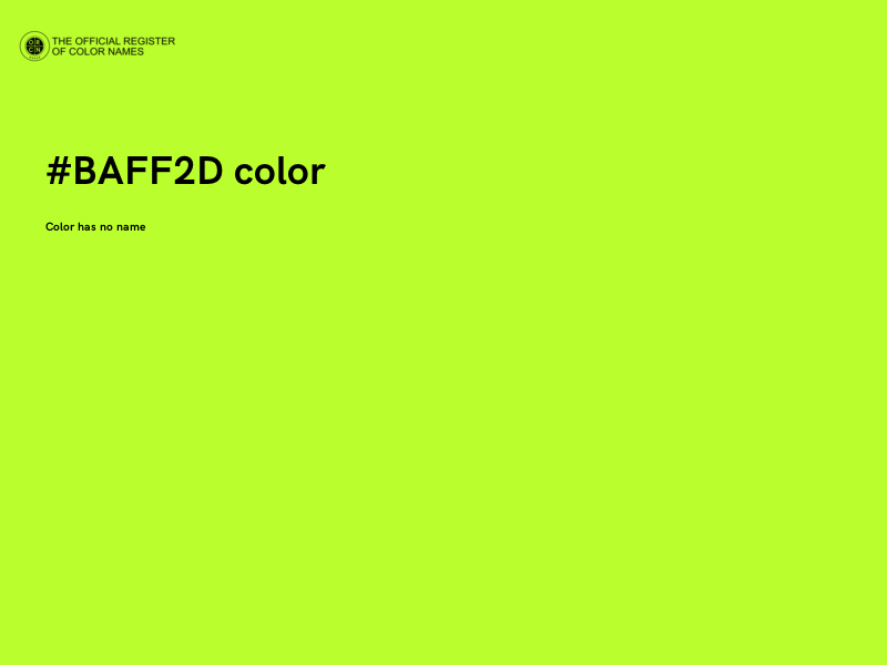 #BAFF2D color image