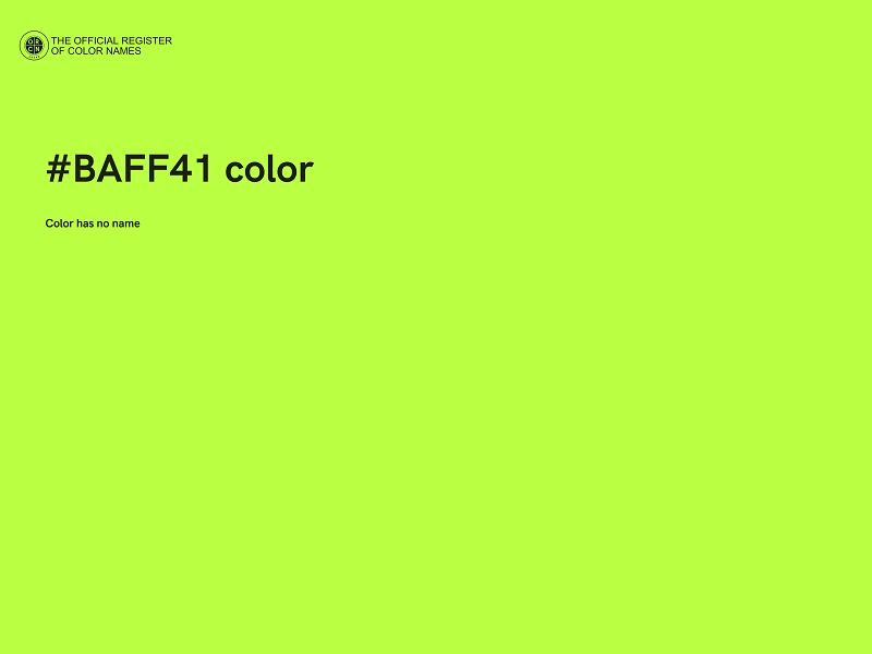 #BAFF41 color image