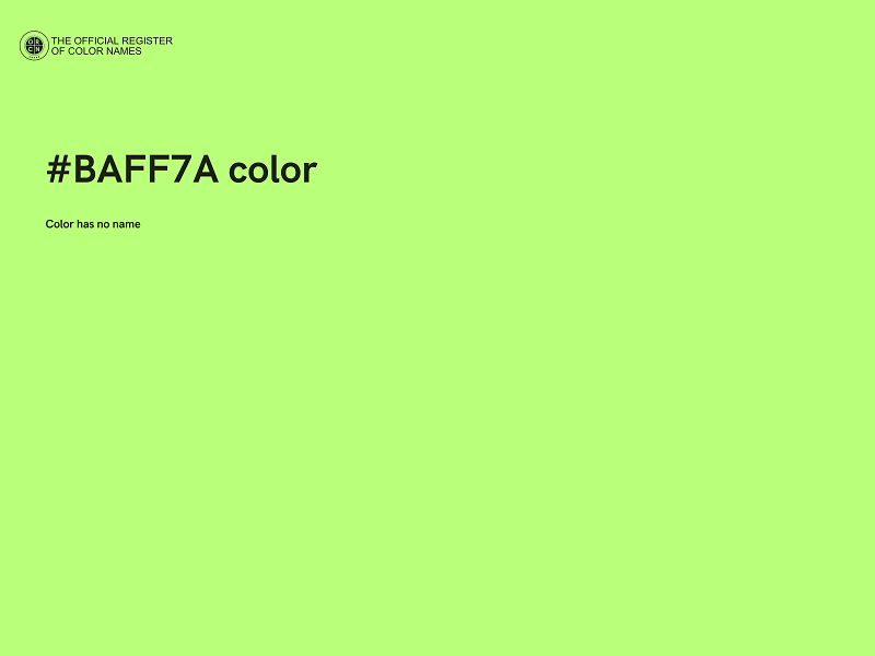 #BAFF7A color image