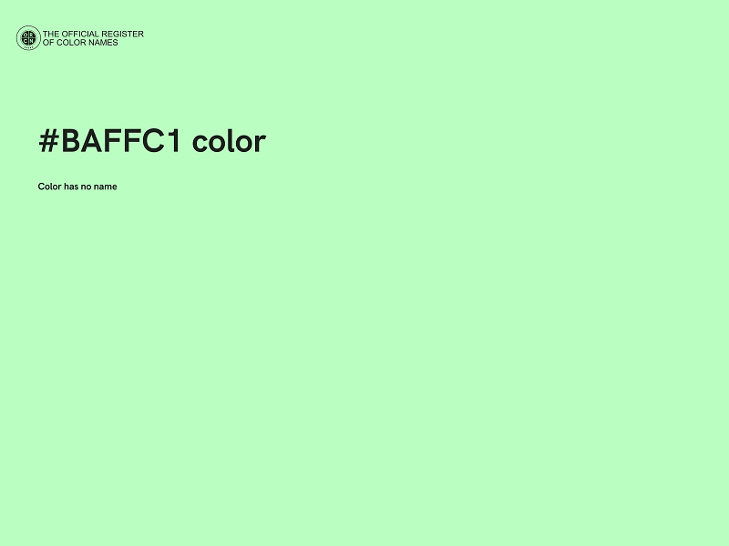 #BAFFC1 color image