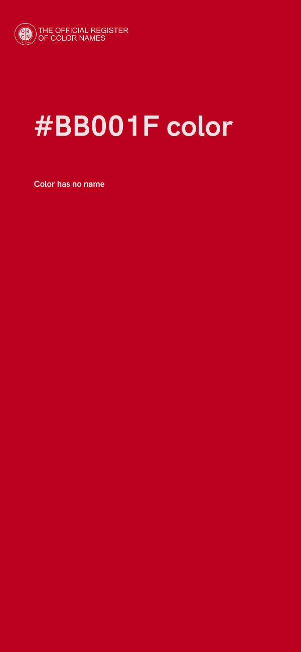 #BB001F color image