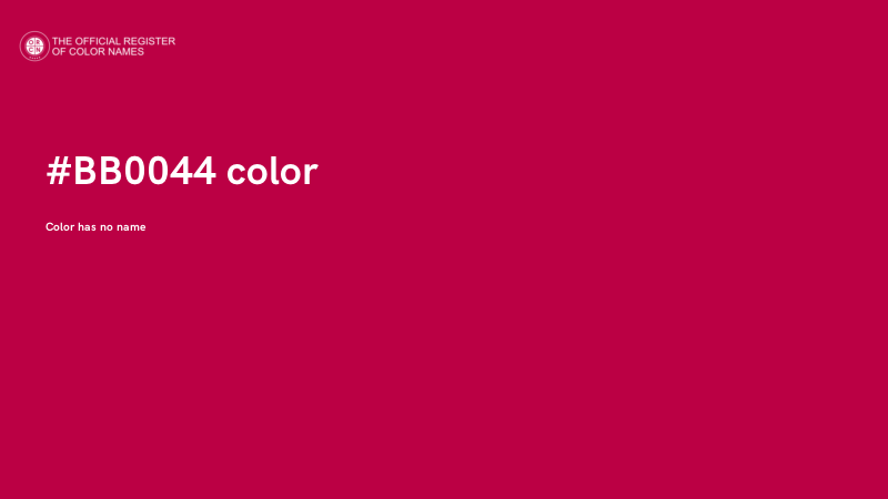#BB0044 color image