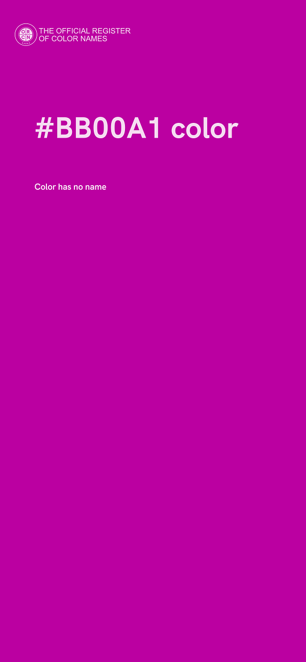 #BB00A1 color image