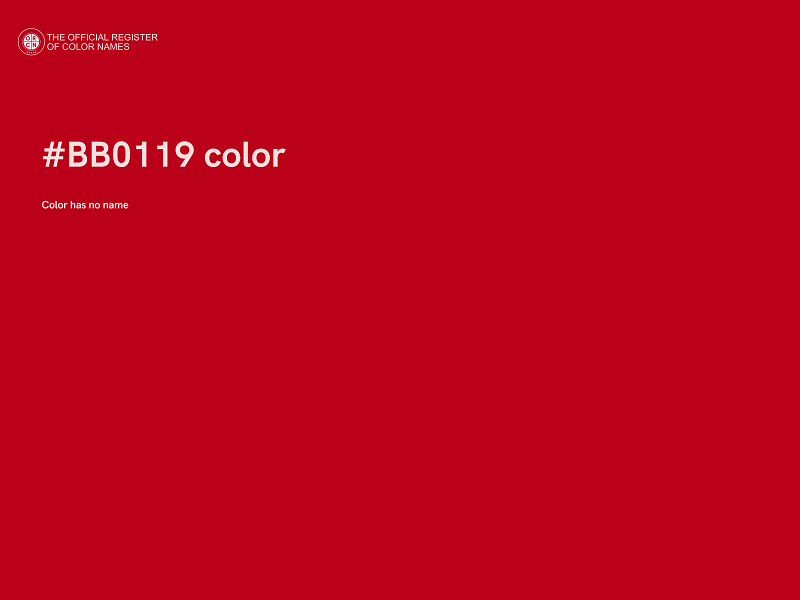 #BB0119 color image