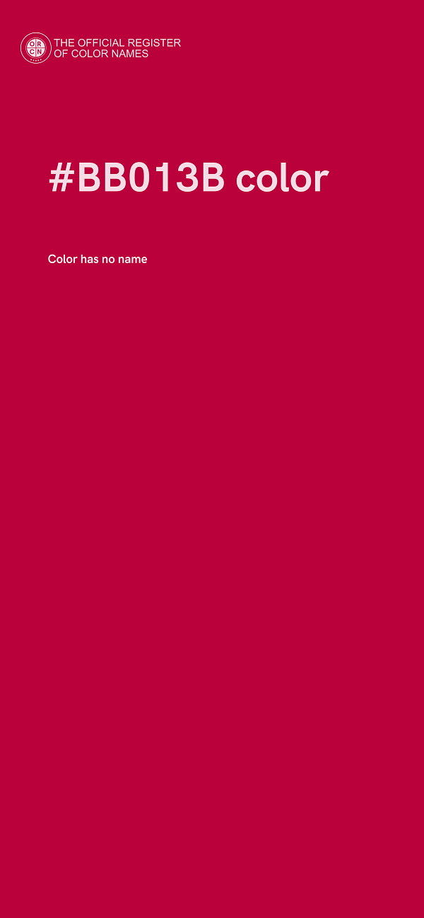 #BB013B color image