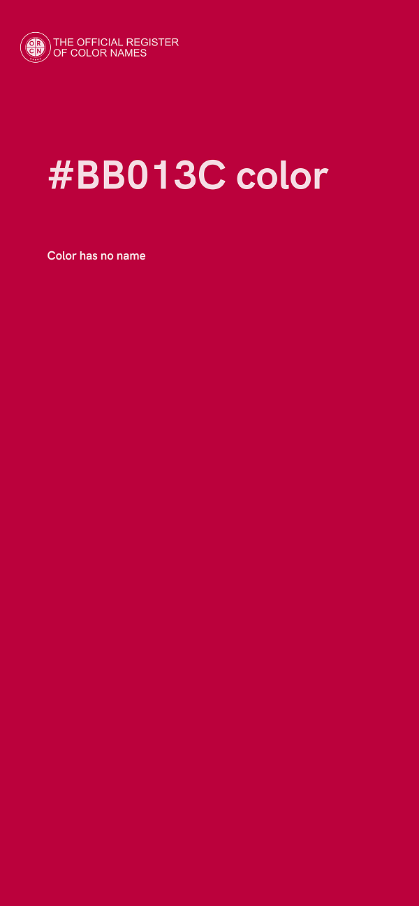 #BB013C color image
