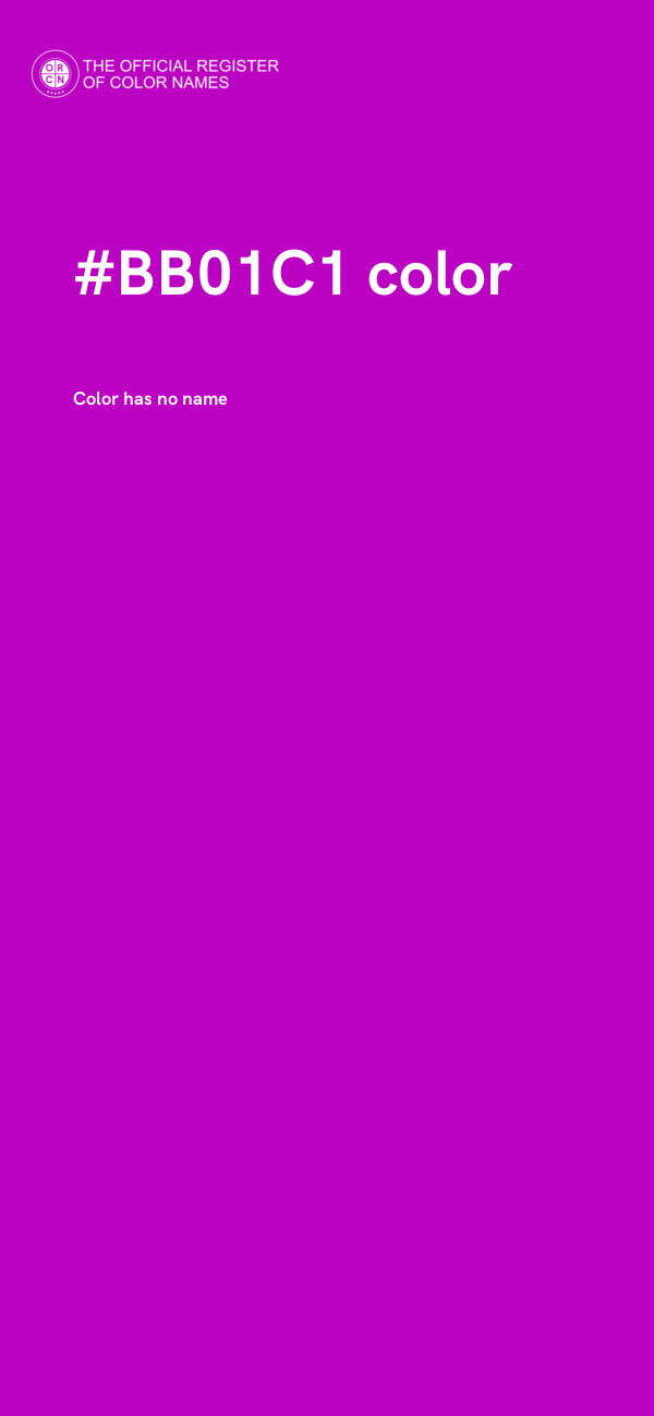 #BB01C1 color image