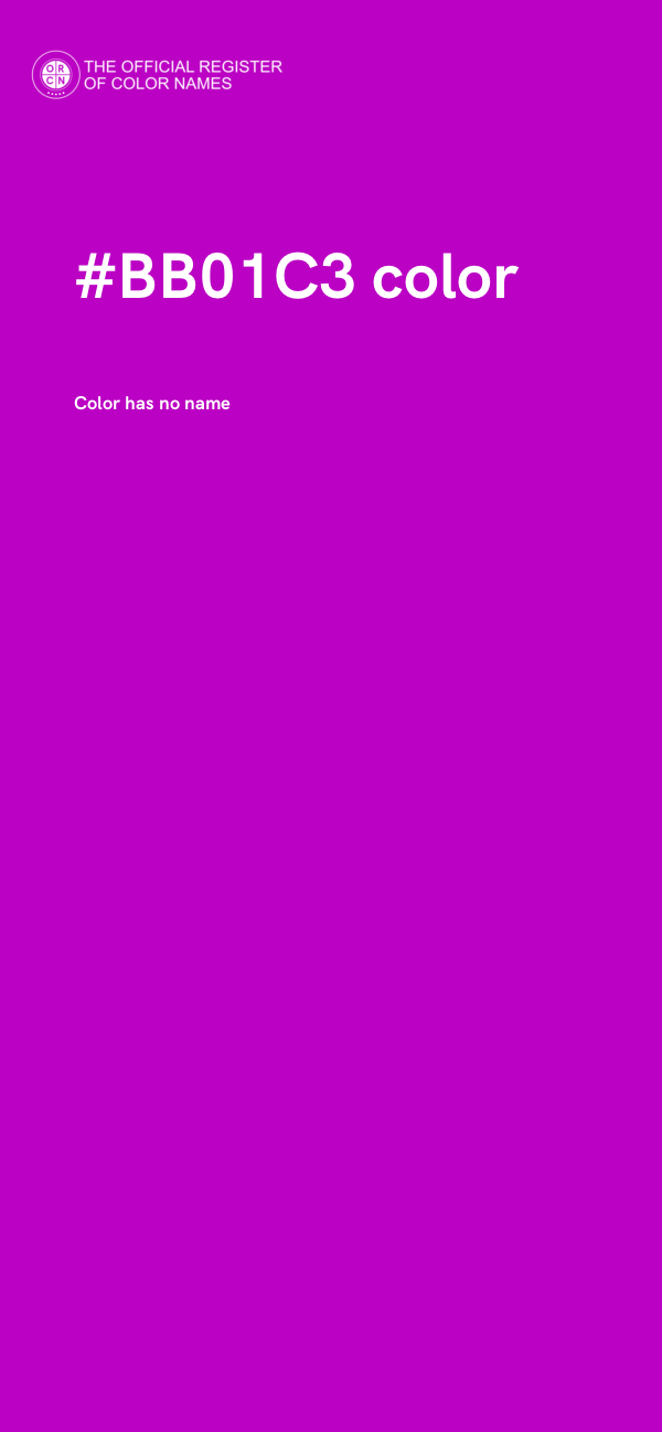 #BB01C3 color image