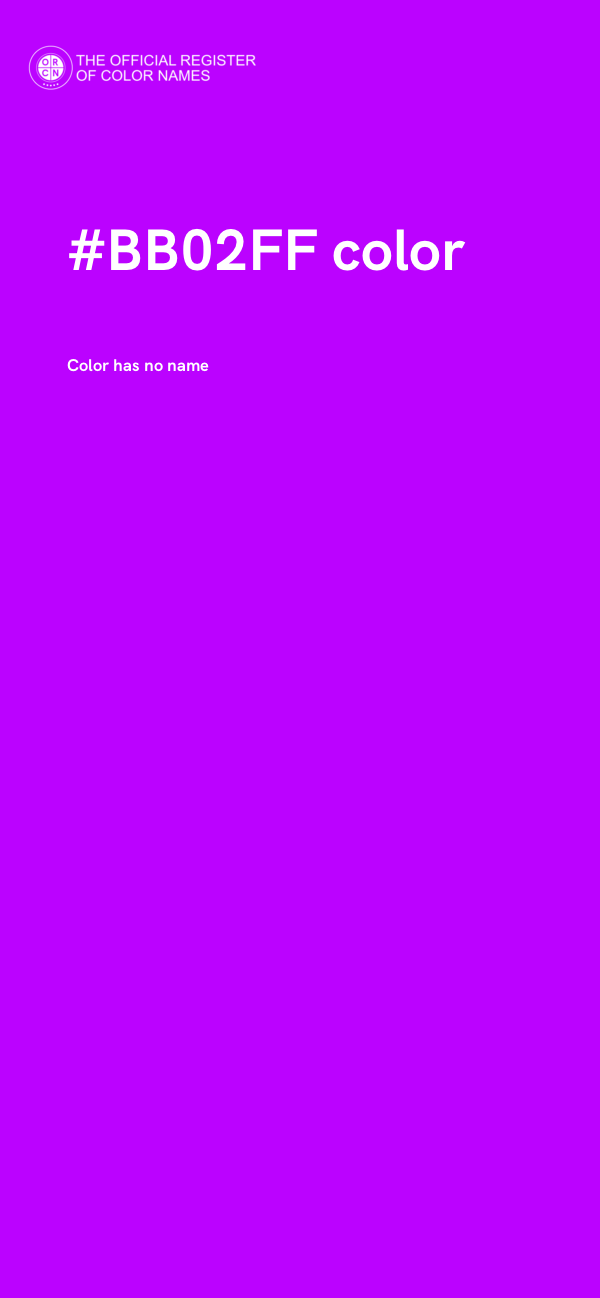 #BB02FF color image