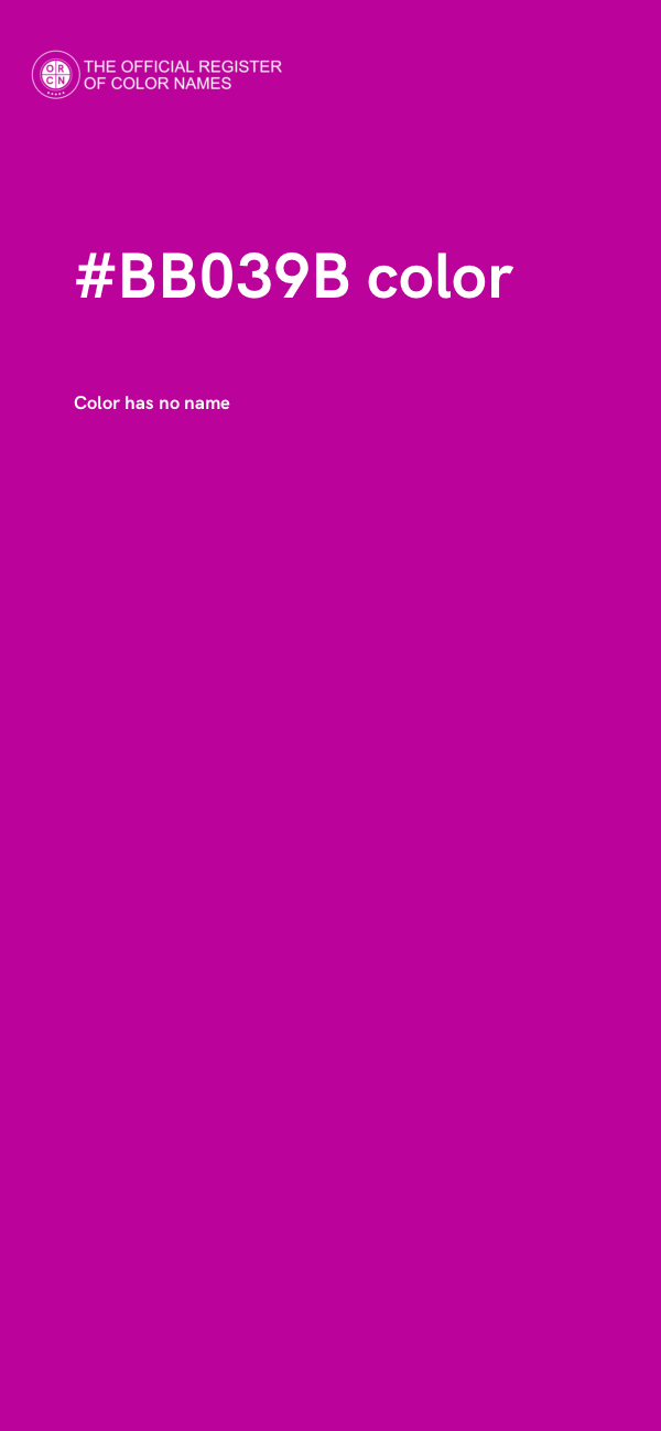 #BB039B color image