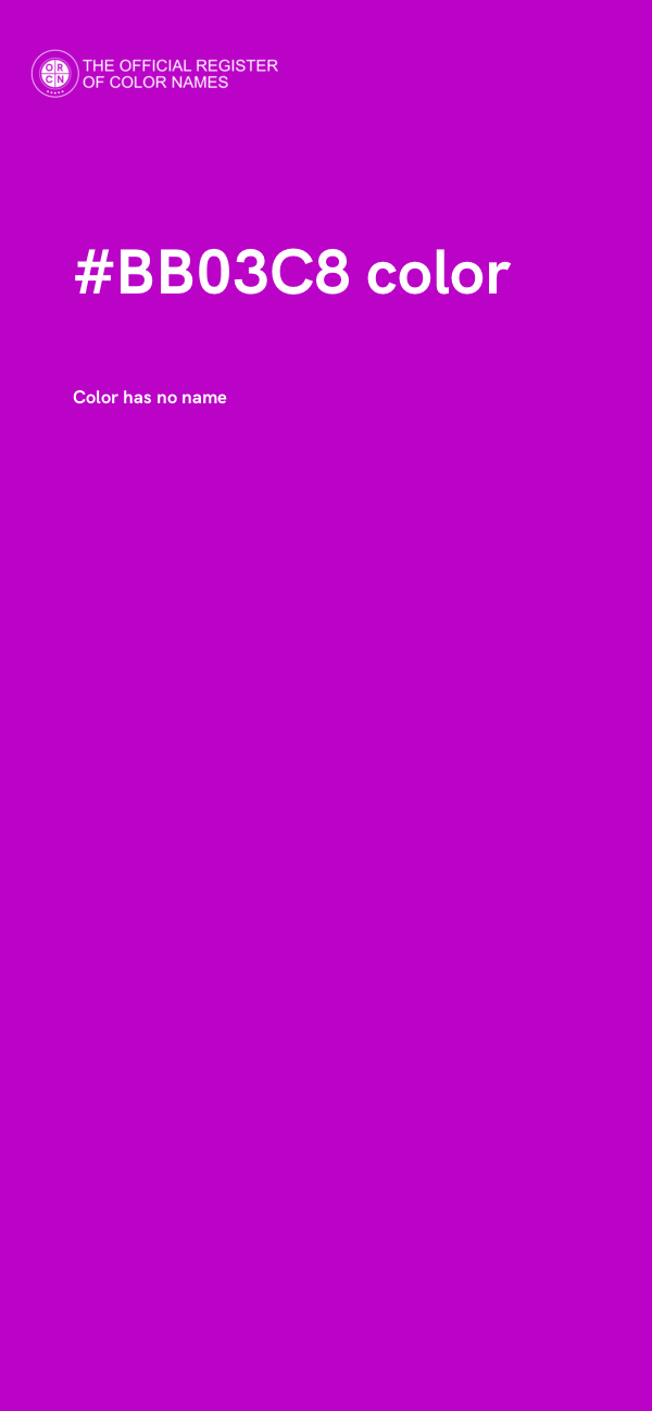 #BB03C8 color image