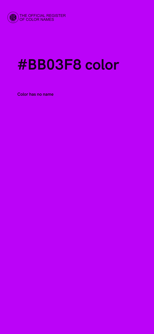 #BB03F8 color image