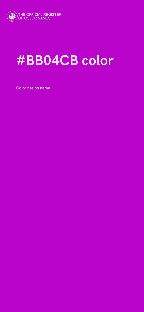 #BB04CB color image