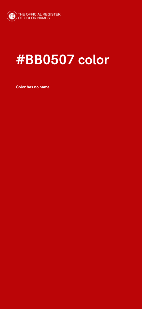 #BB0507 color image