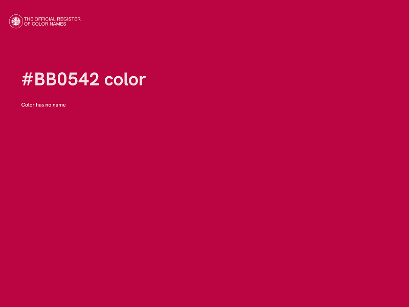 #BB0542 color image