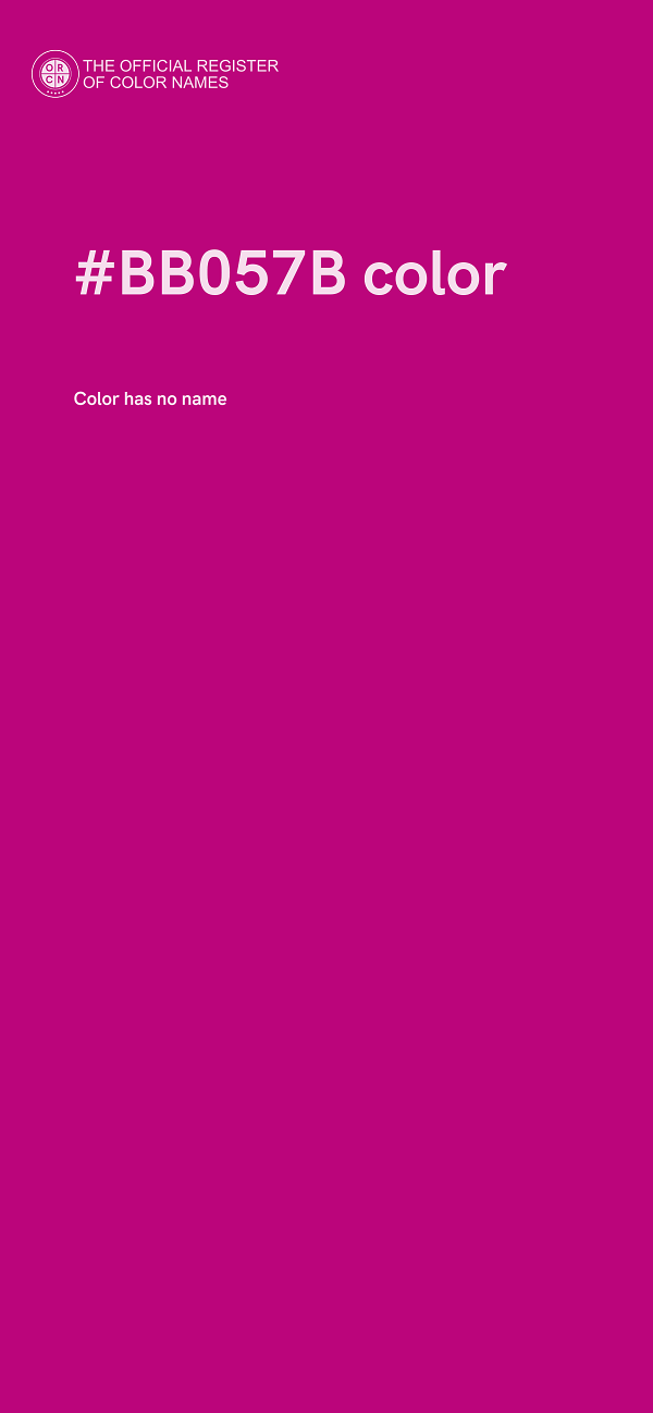 #BB057B color image