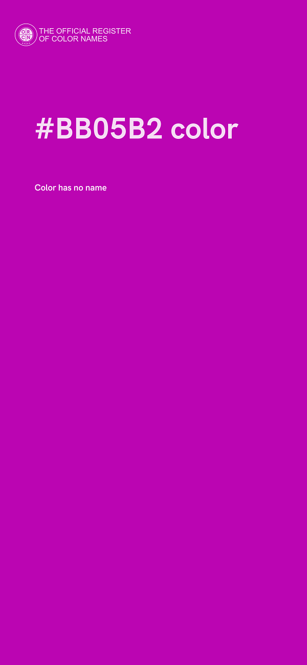 #BB05B2 color image