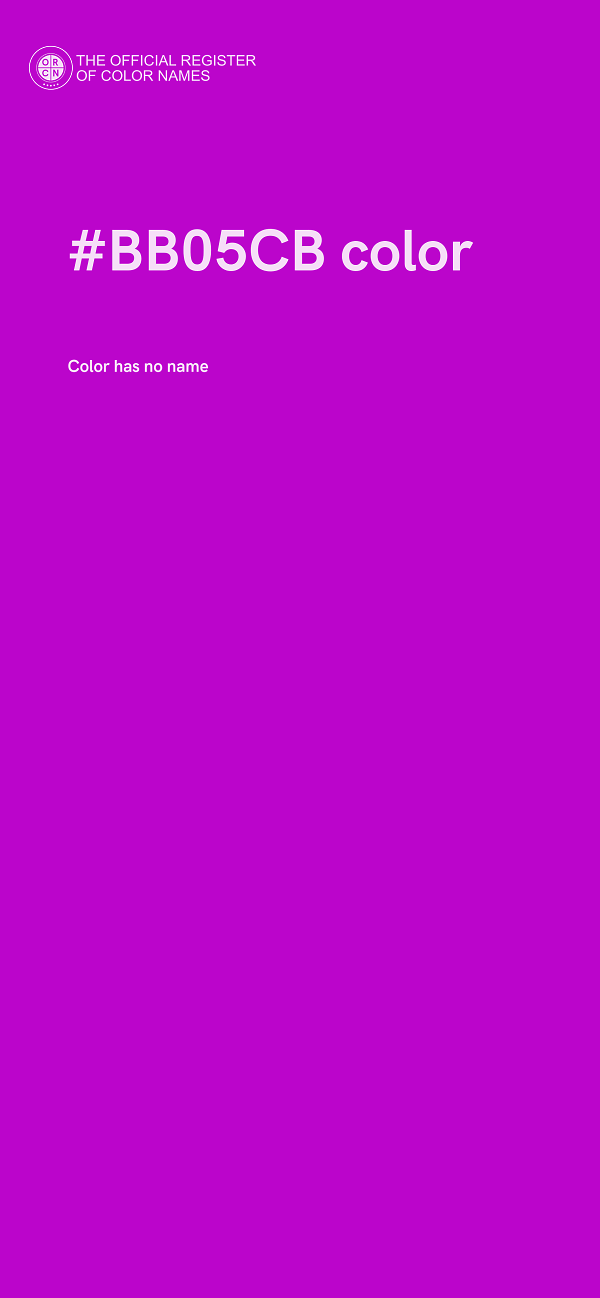 #BB05CB color image