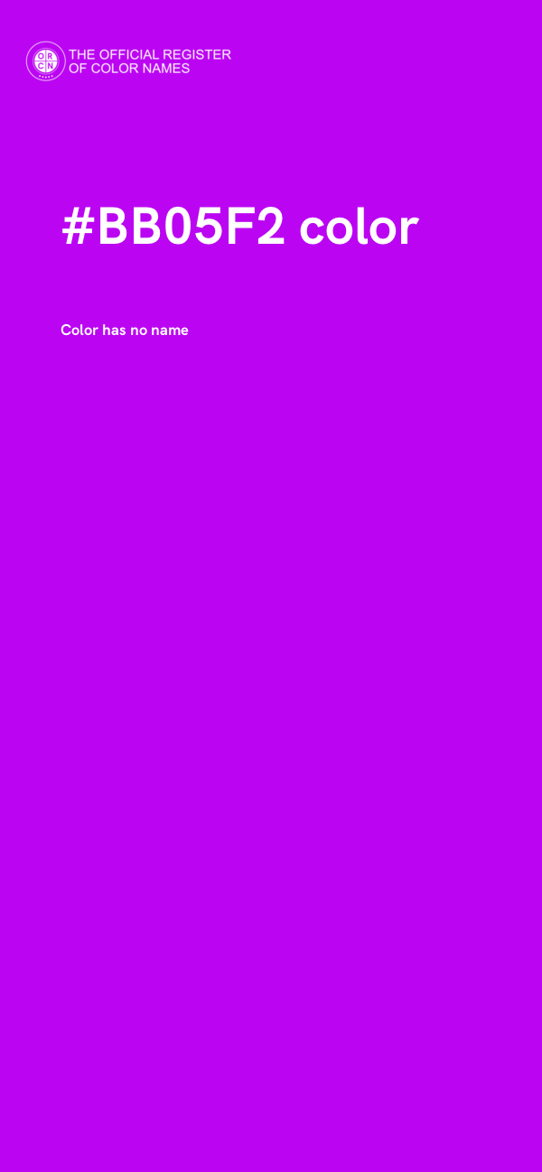 #BB05F2 color image