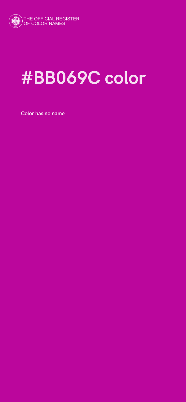 #BB069C color image