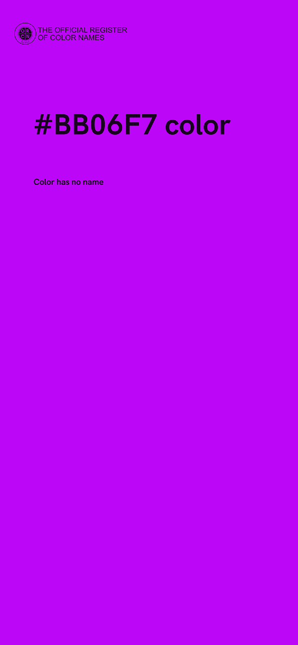 #BB06F7 color image