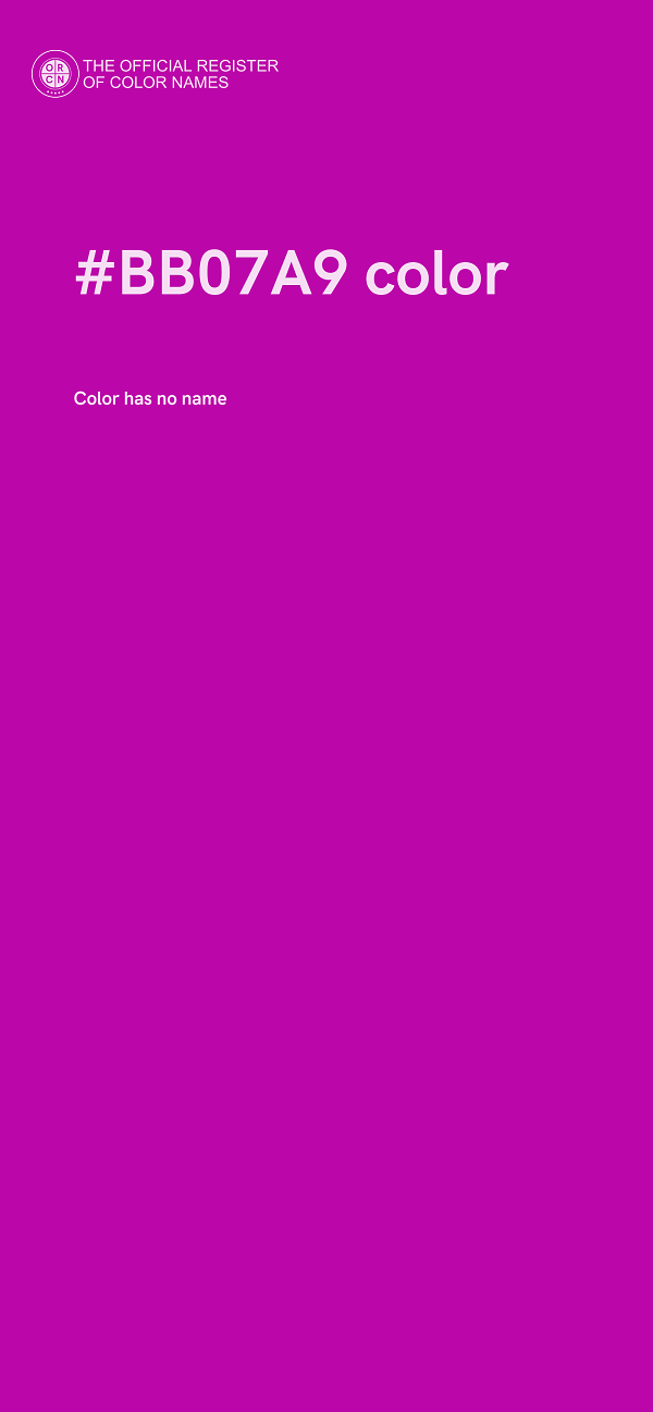 #BB07A9 color image