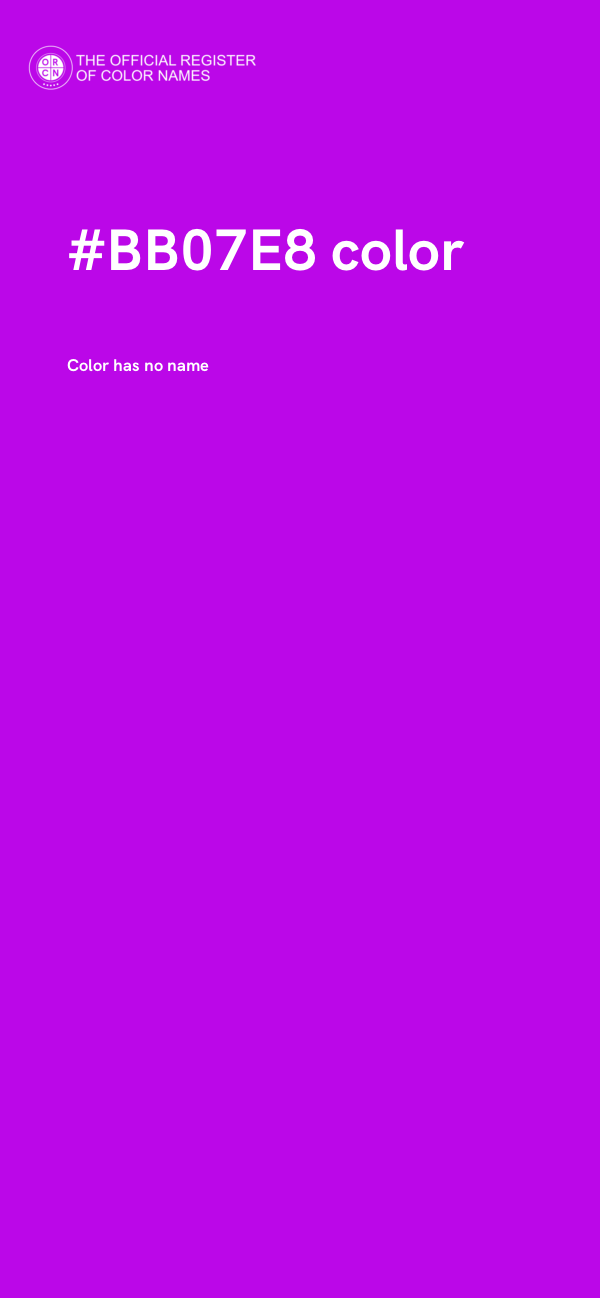 #BB07E8 color image