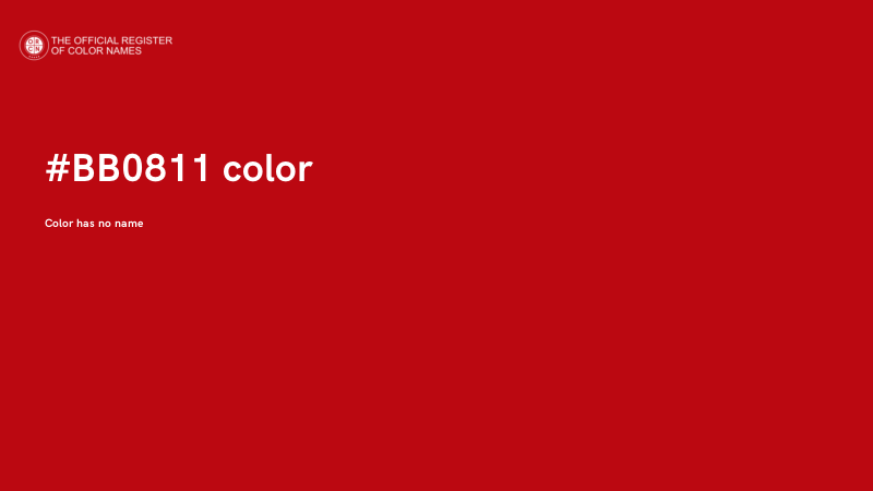 #BB0811 color image