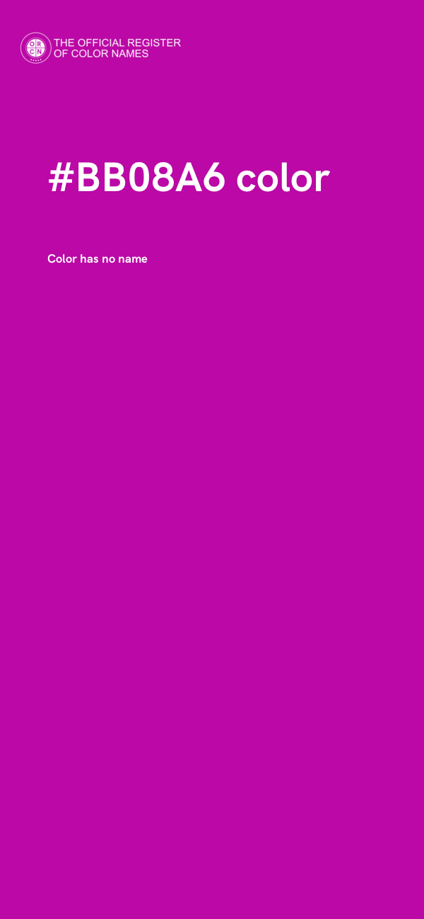 #BB08A6 color image