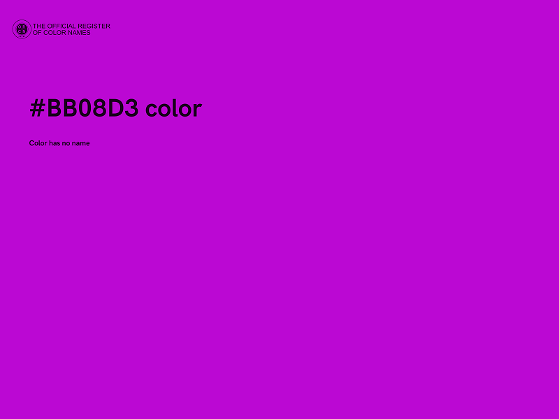 #BB08D3 color image