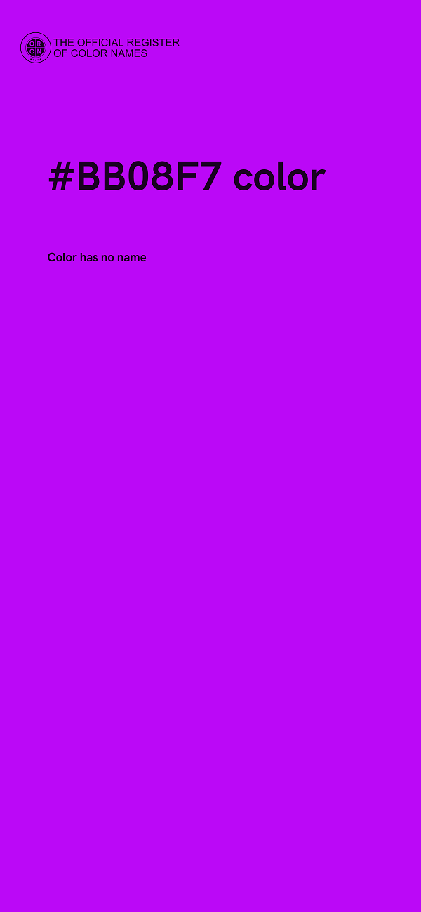 #BB08F7 color image