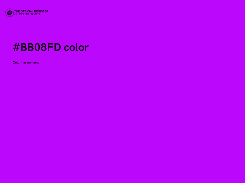 #BB08FD color image