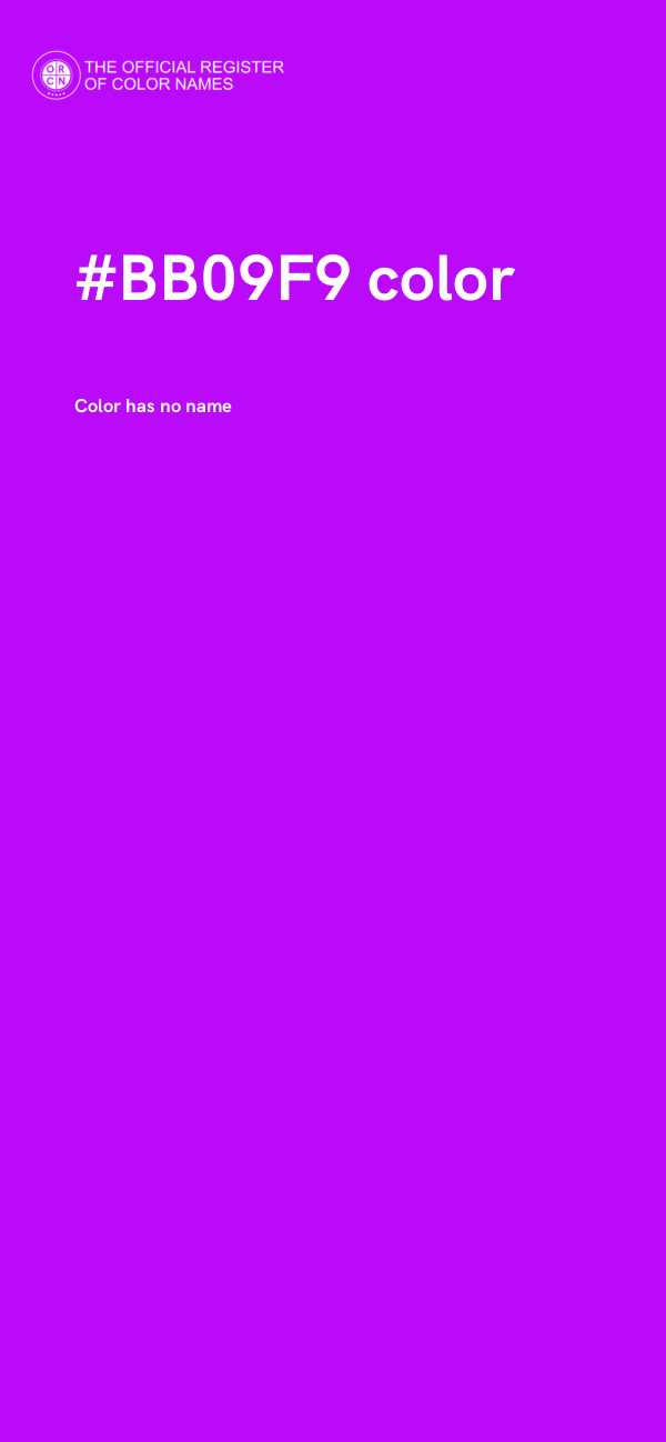 #BB09F9 color image