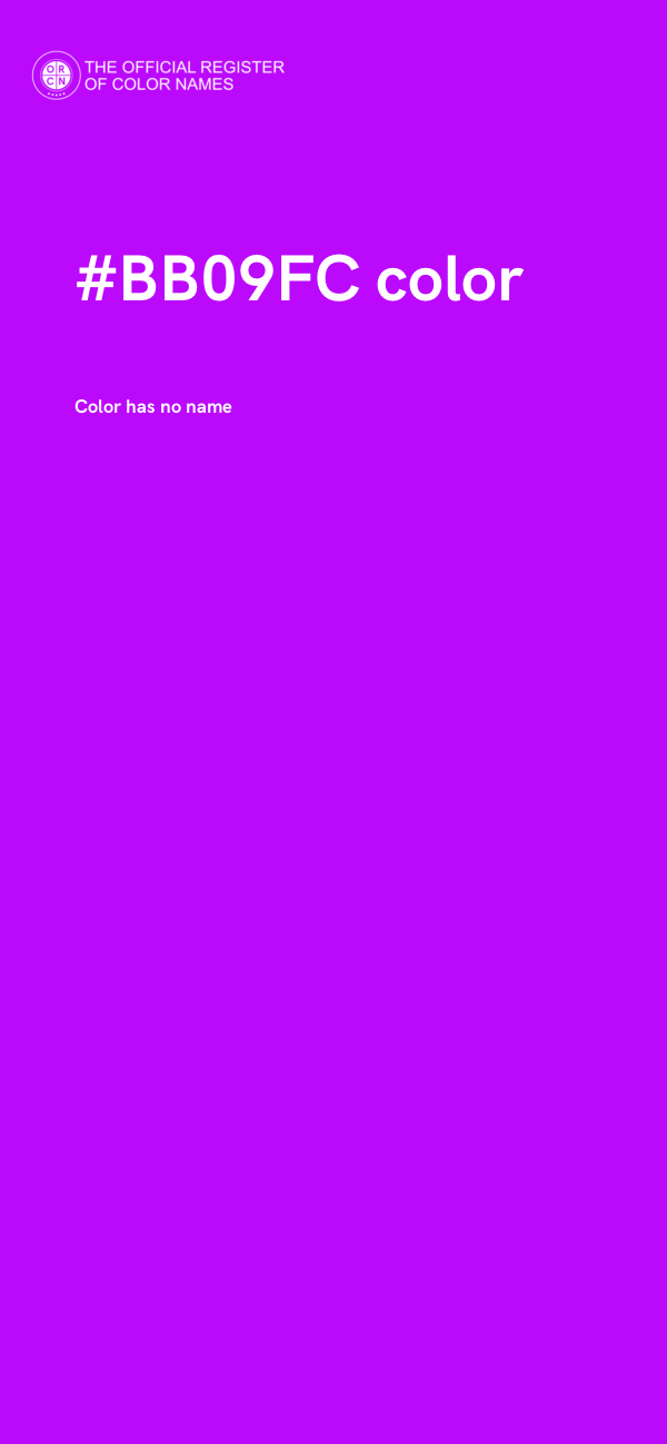 #BB09FC color image