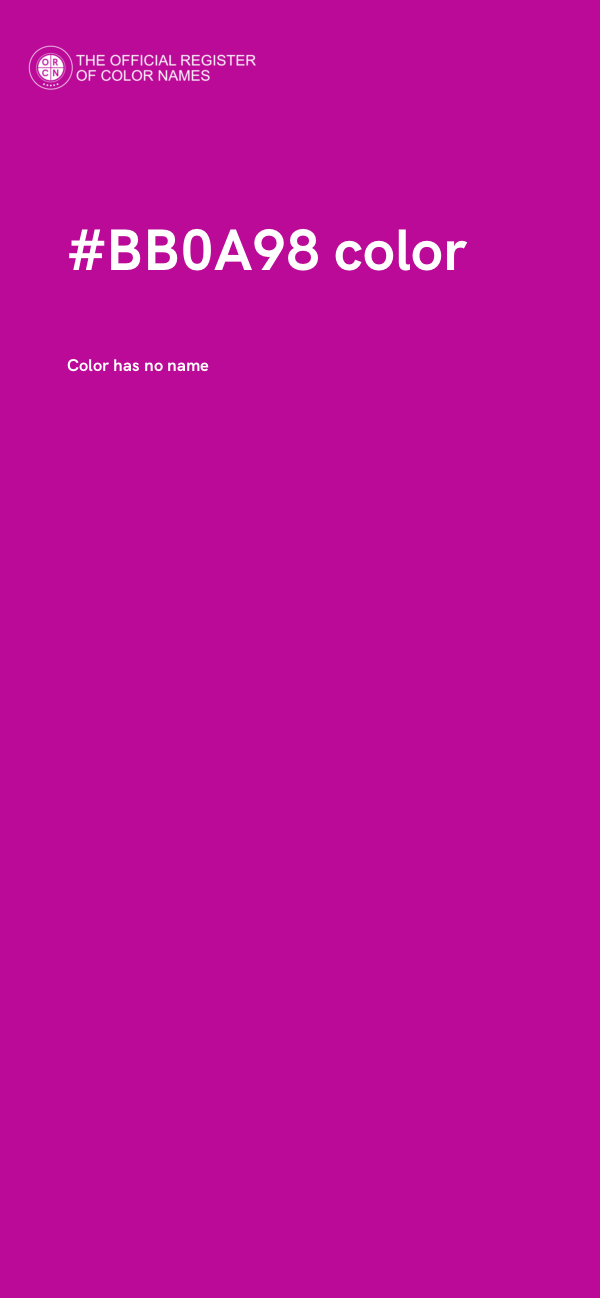 #BB0A98 color image