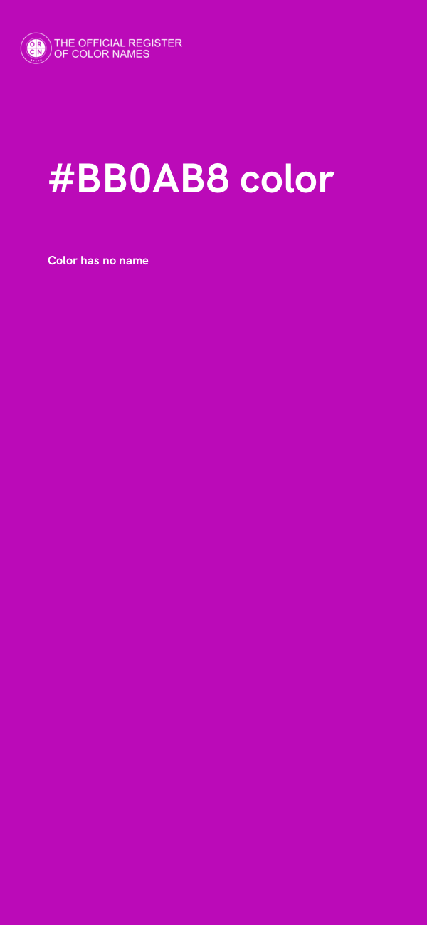 #BB0AB8 color image