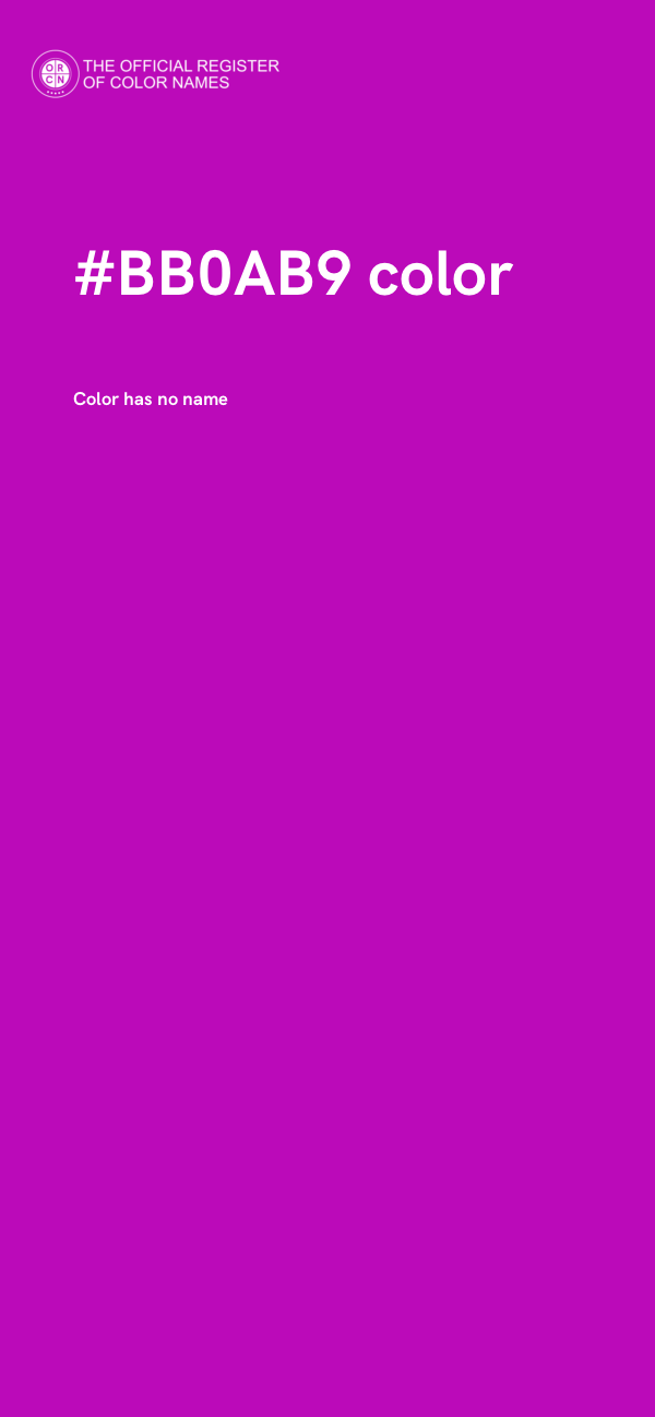 #BB0AB9 color image